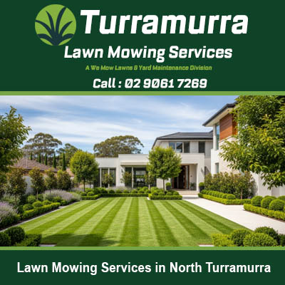 Perfectly striped lawn after professional mowing service in North Turramurra