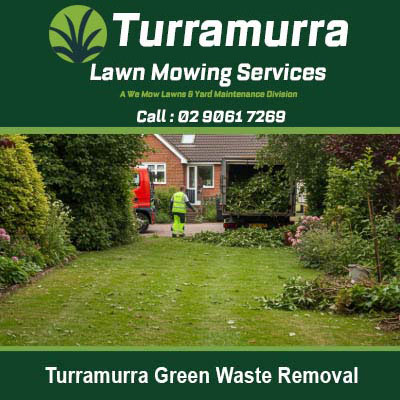 Green waste removal workers collecting waste in Turramurra