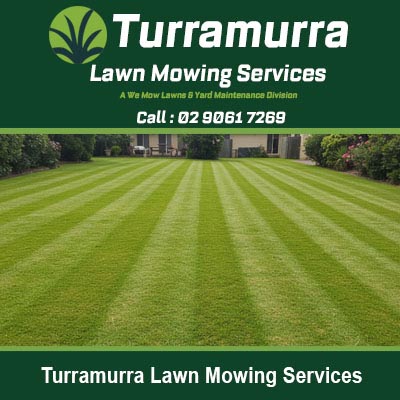 Perfectly striped lawn with mowing patterns in Turramurra