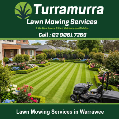 Expert lawn mowing creating stunning striped finish for Warrawee home