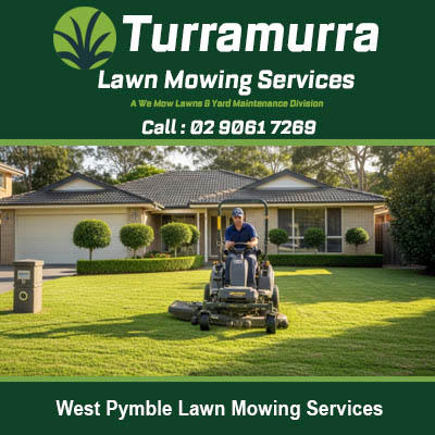 Expert lawn care using commercial mowing equipment in West Pymble Sydney